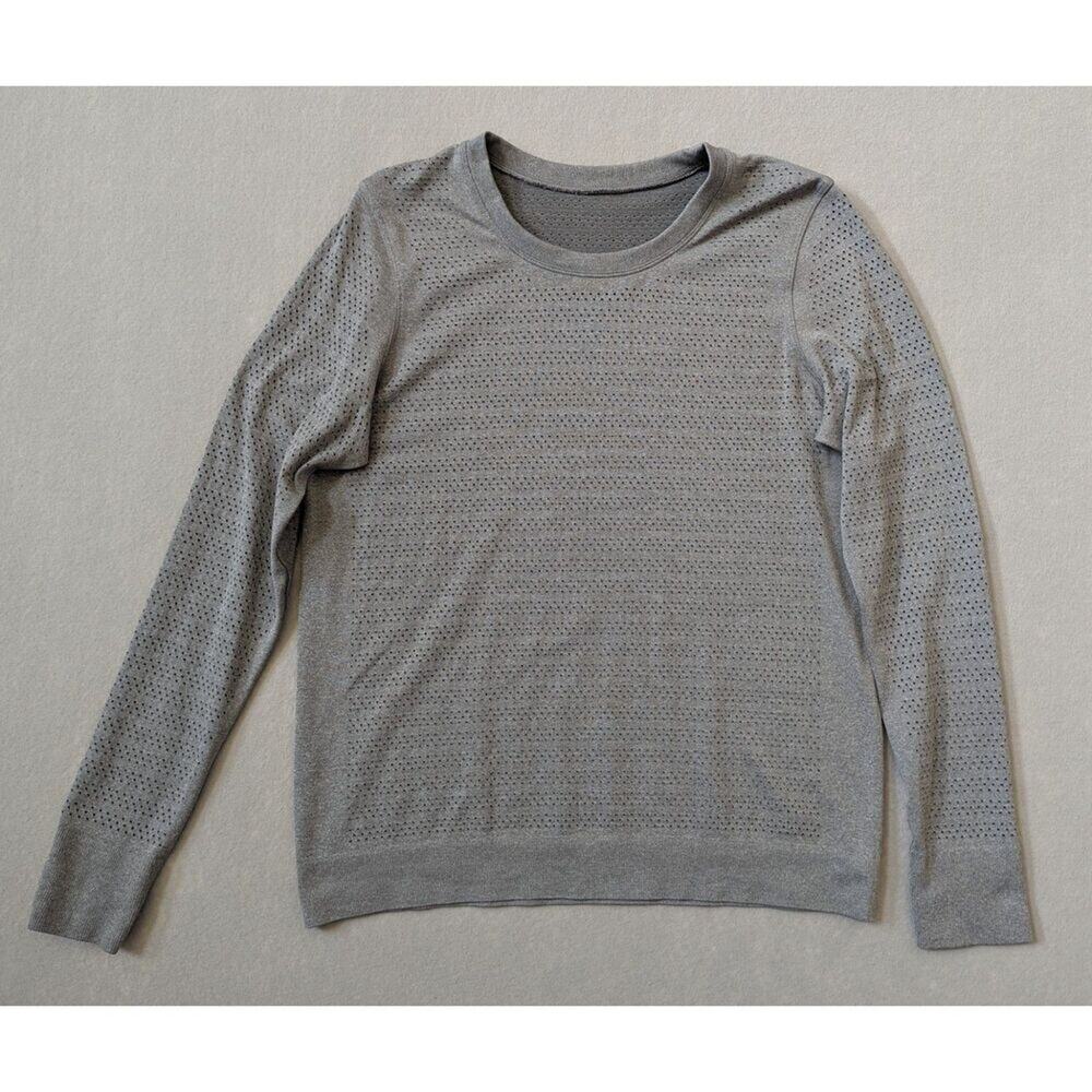 lululemon Breeze By Long Sleeve Shirt Gray Size 8*